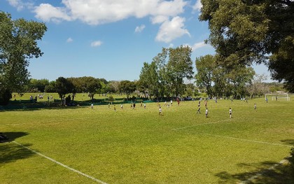 Jornada de fútbol sub 12 en el campo de deportes de San Juan Bautista Jornada de fútbol sub 12 en el campo de deportes de San Juan Bautista