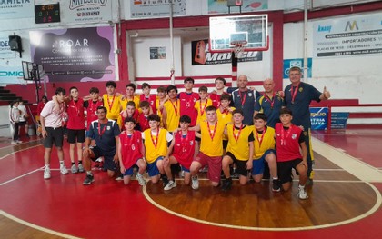 Crandon se consagró campeón de la Copa de Oro de básquetbol sub 14