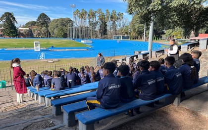 Alumnos de Impulso vivieron una experiencia inédita en la Pista Oficial del Parque Batlle