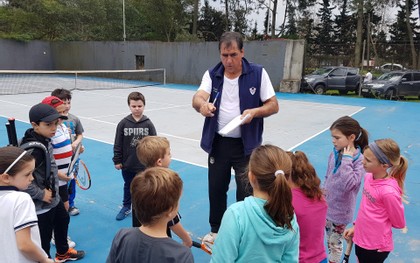 Un domingo de tenis, hasta que la lluvia permitió Un domingo de tenis, hasta que la lluvia permitió