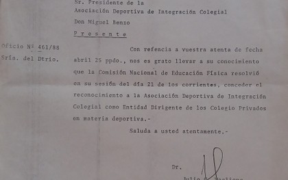 Historia de ADIC, parte III: 1987-1988, se puso los pantalones largos Historia de ADIC, parte III: 1987-1988, se puso los pantalones largos