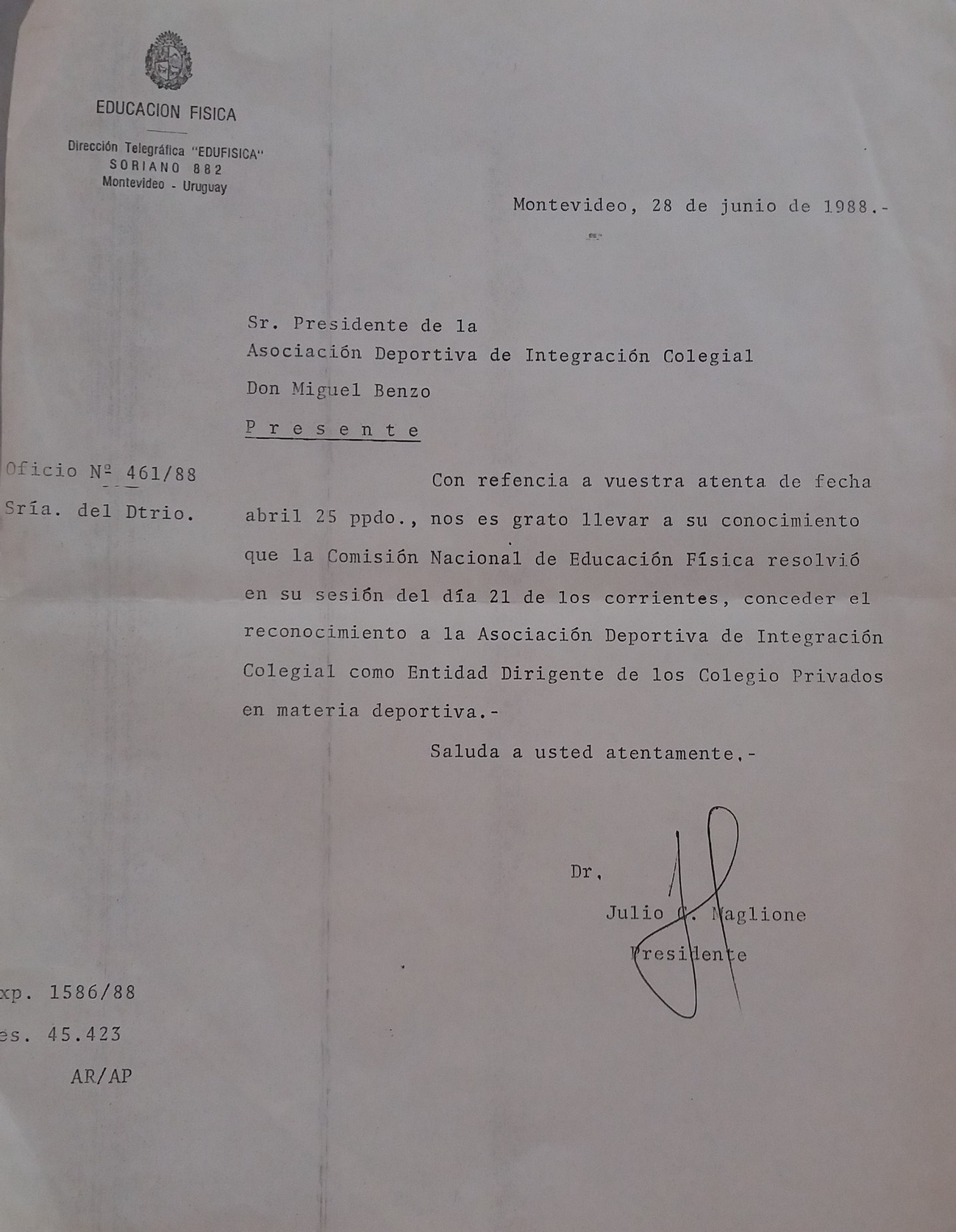 Historia de ADIC, parte III: 1987-1988, se puso los pantalones largos Historia de ADIC, parte III: 1987-1988, se puso los pantalones largos