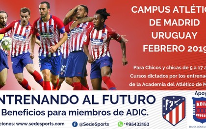 Tres profes y un alumno de ADIC participarán invitados en el Campus de Atlético de Madrid Tres profes y un alumno de ADIC participarán invitados en el Campus de Atlético de Madrid